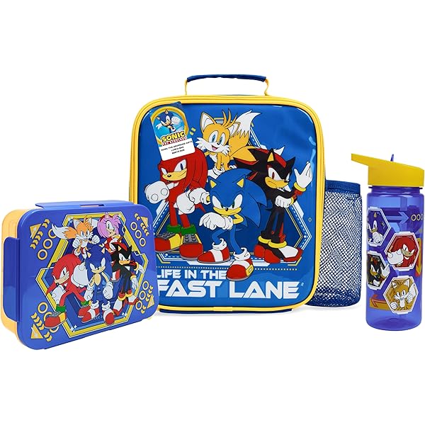 Sonic the Hedgehog 3D Rolling Bookbag Travel Luggage Bag with a